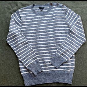 J. Crew Sedona Wool Alpaca Linen Striped Sweater
